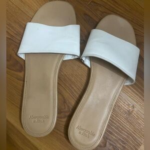 Abercrombie & Fitch White Sandals